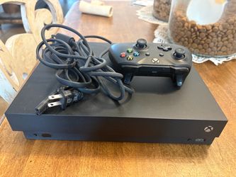 Xbox One X Console with Controller and Power Cable