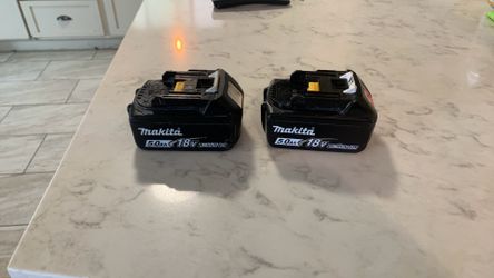 Makita 5.0ah 18v  Batteries