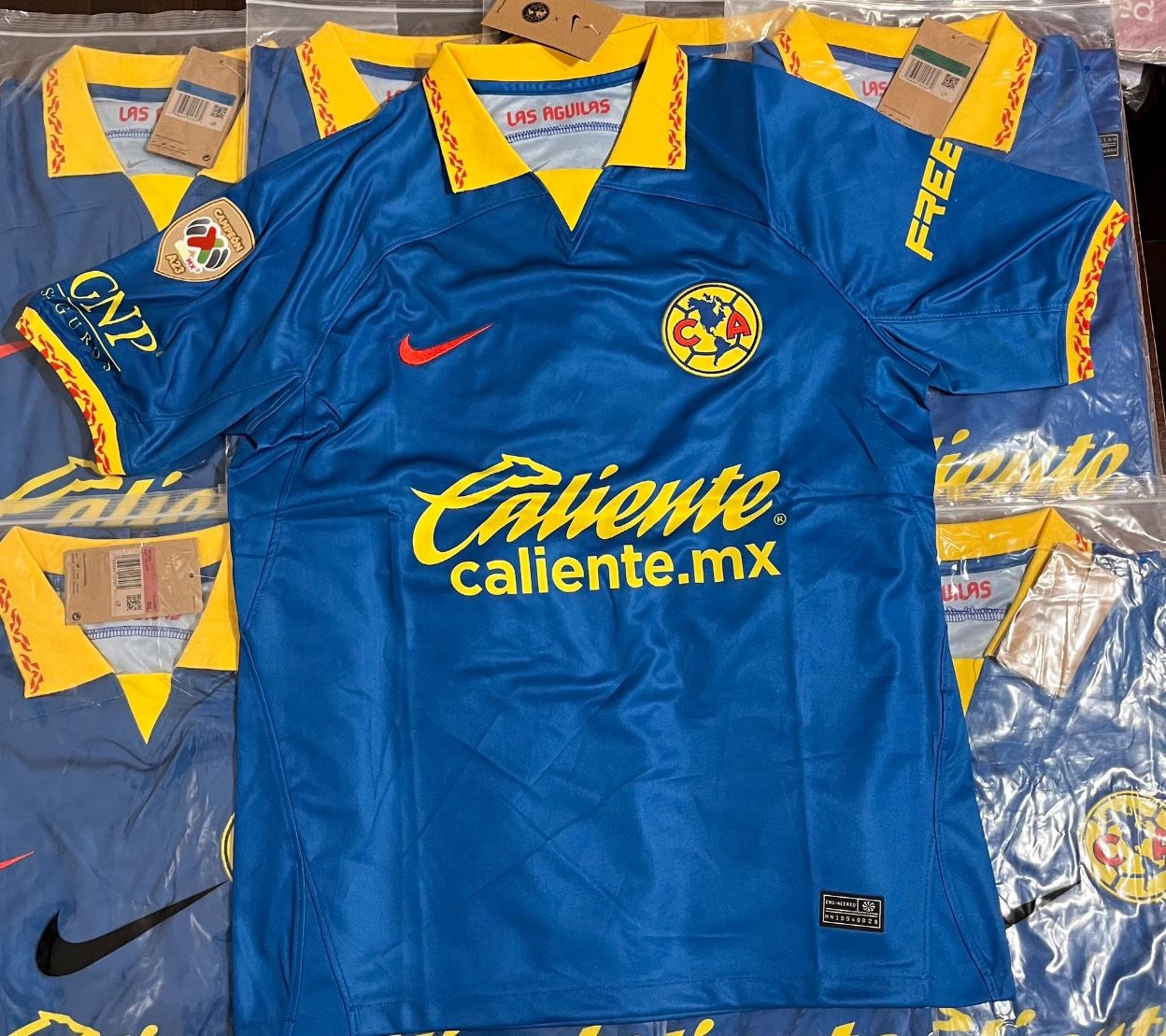 PLAYERAS DEL AMERICA 2024 CON PARCHE DE CAMPEÓN Soccer America players playera version for