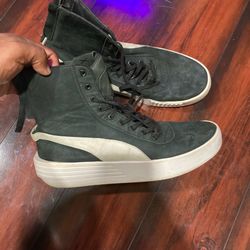 Puma x xo the weekend black and white leather trainers