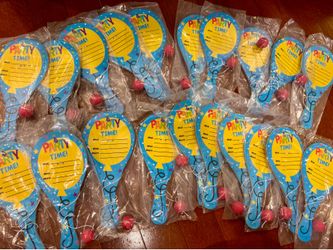 Paddle Ball Party Invitations- 20 for $10