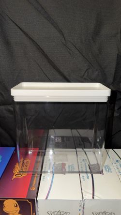 Pokemon ETB 12.6c Tall Rectangle Plastic Storage Container