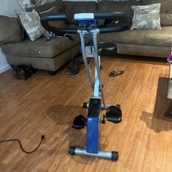 Treadmill Stationary Bike And Compact Elliptical 