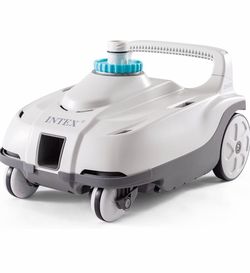 INTEX ZX100 Pressure-Side Automatic Above Ground Pool Vacuum Cleaner 28006E - For Larger Above Ground Pools - Water-Powered Suction Cleans Pool Floor 