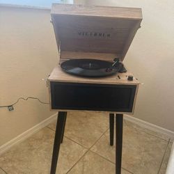 Victrola Bluetooth Record Player with Stand – Mid Century Style