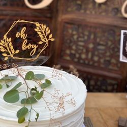 OH BOY Cake Topper