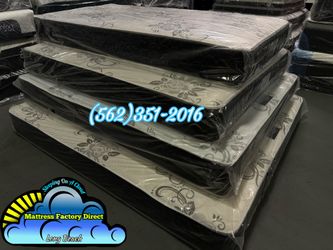 Twin deluxe mattress 8 Inch Thick Colchon Individual Blanco y negro