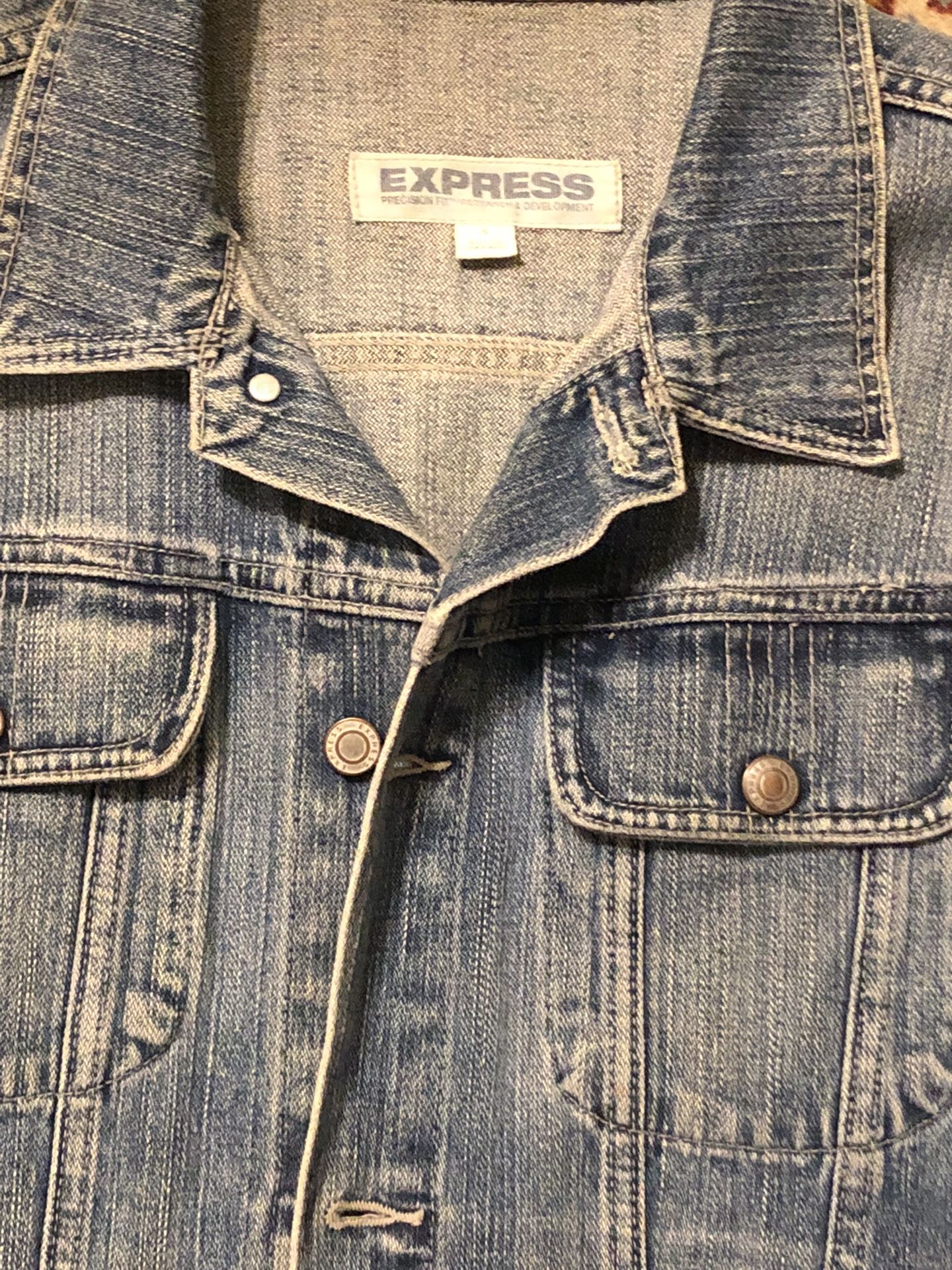 Retro Denim Jacket By Express