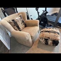 Swivel Chair And ottoman 