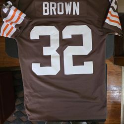 Jim Brown (Cleveland Browns, #32) - Mitchell & Ness 1964 Throwback Jersey - Size M
