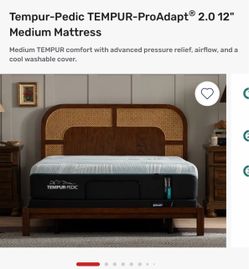 Tempurpedic Pro Adapt Queen. Brand In the box🤩  TEMPUR-Material™ offers body-conforming support Advanced Relief Material™ relieves pressure SmartClim