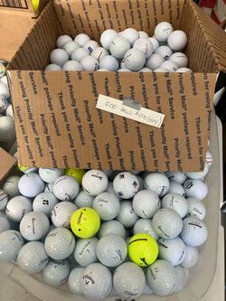 GOLF BALLS (multiple brands and prices for 500,300,200 or 100)