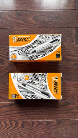 BIC Clic Stic Black Ink Pens 2-Pack (48 Total)