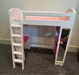 My Life As Doll Loft Bed with Desk and Mirror