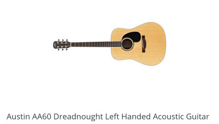 Austin left handed AA60 guitar