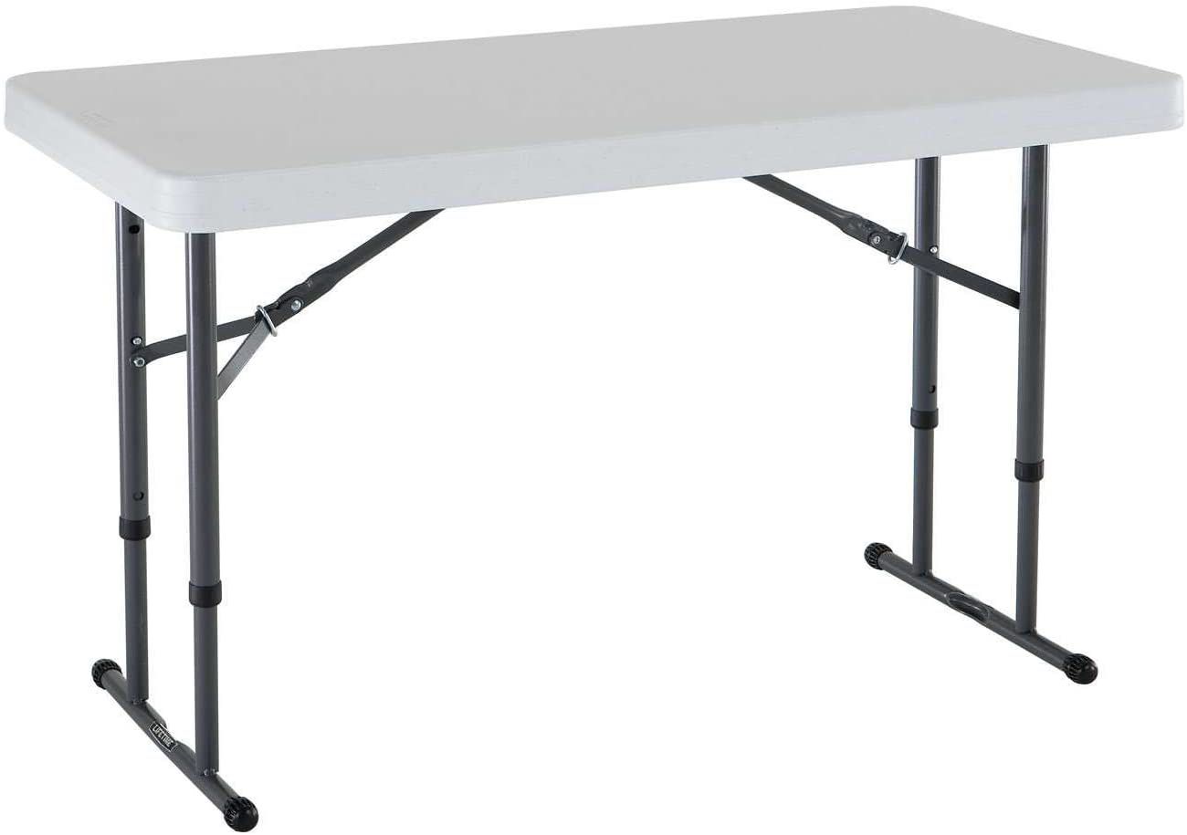 Medium Sized White Plastic Folding Table