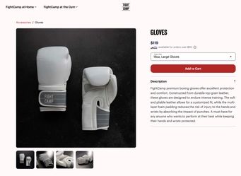 FightCamp Boxing Gloves