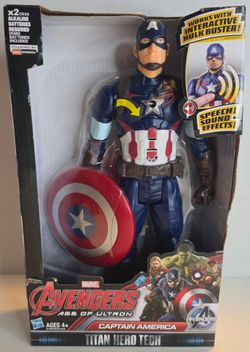 🛡️ Marvel Avengers: Age of Ultron Captain America Titan Hero Tech – NEW! 🛡️

🇺🇸 Brand New in Box! Ready to defend the world with Captain America's