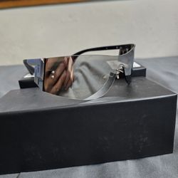 New Versace Silver Unisex Sunglasses 