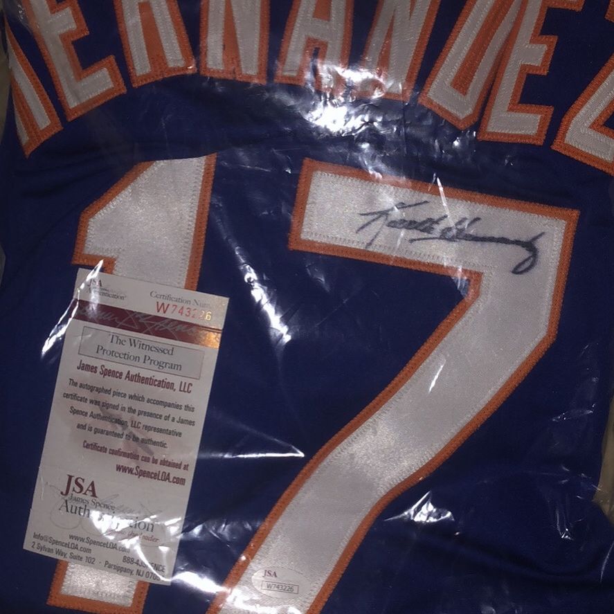 Keith Hernandez autograph baseball jersey