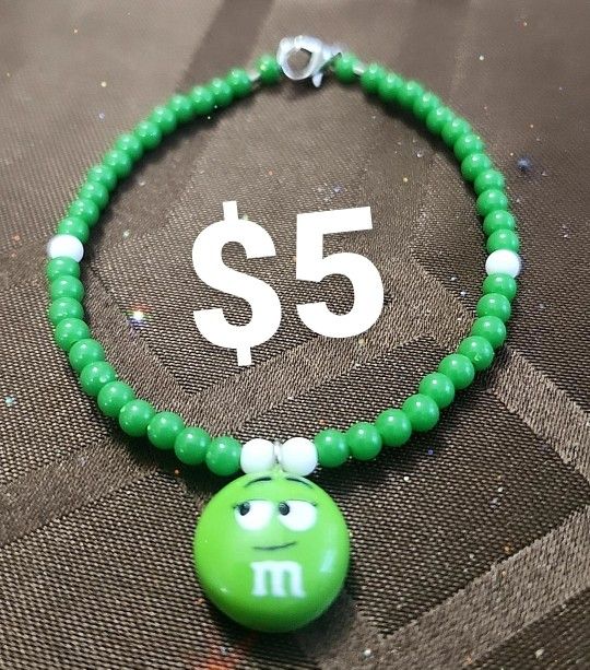 Green M&M Bracelet 