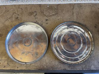 vintage metal film reel and canisters.