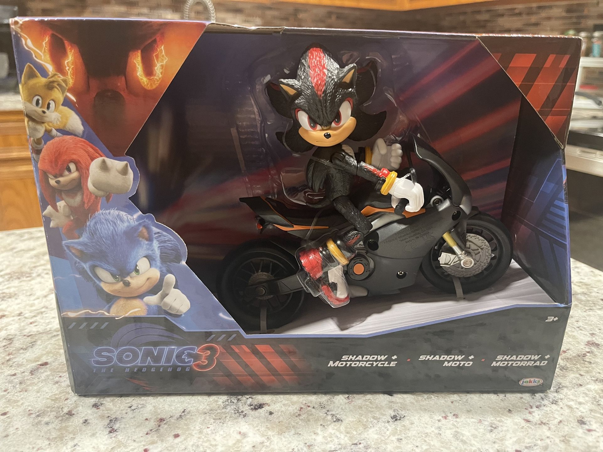 Sonic 3 Shadow Articulated 5 inch Action Figure with Motorcycle