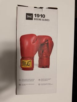 Everlast RED 1910 Classic Hook and Loop Boxing Gloves 16 Oz