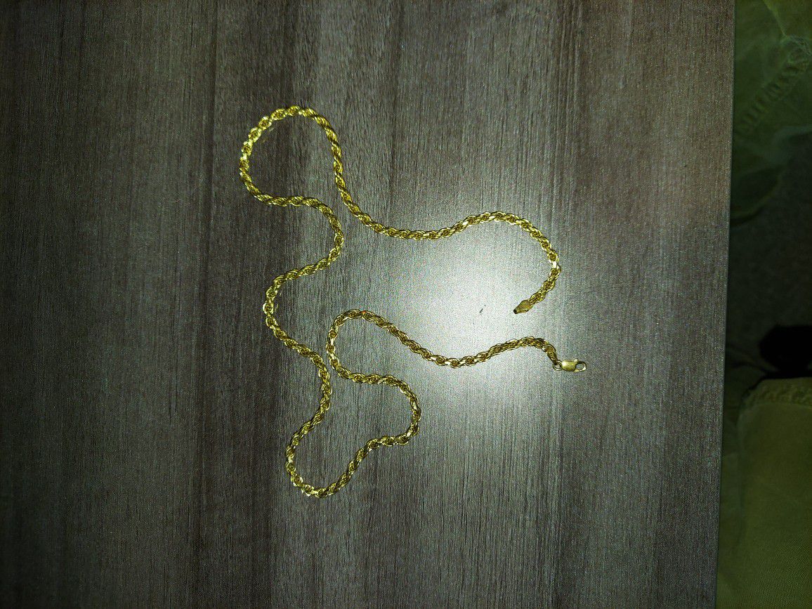 Gold Rope Chain 24in