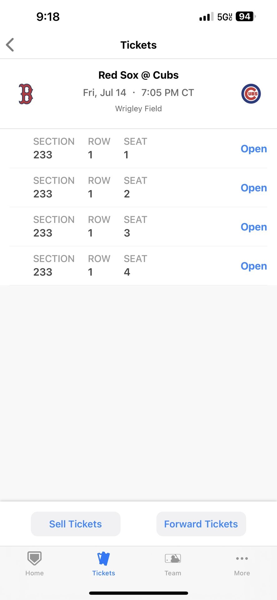 Cubs Tickets