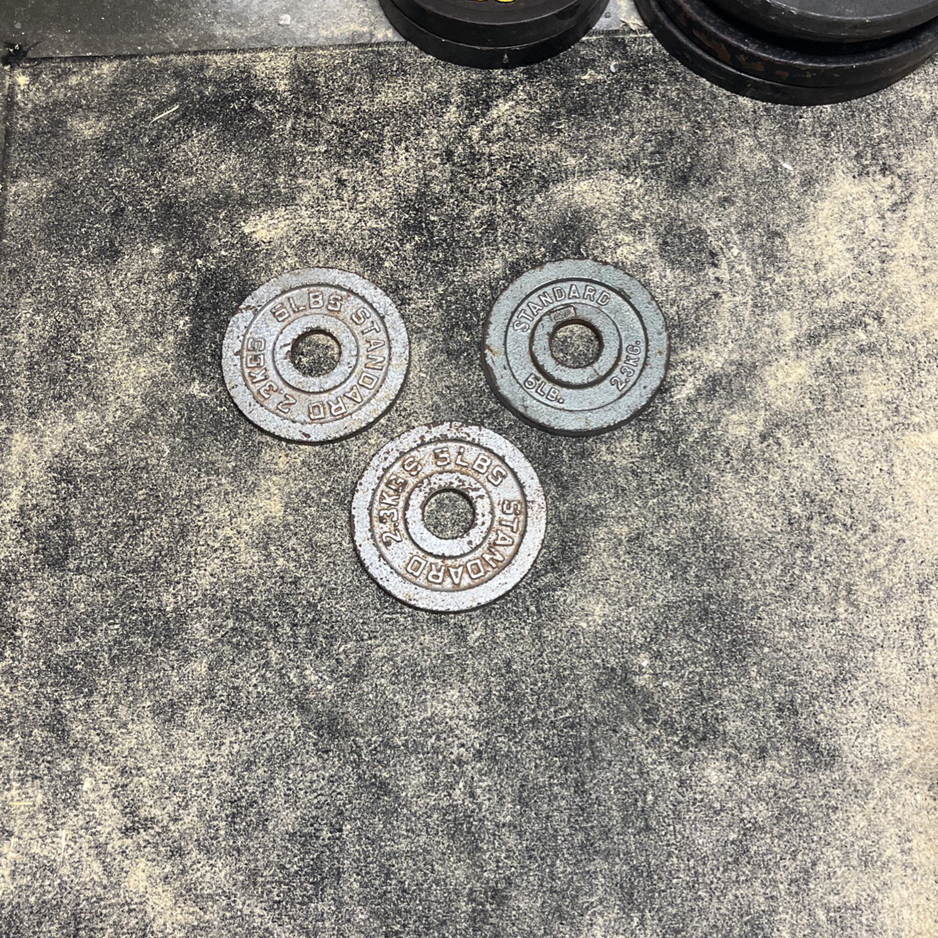 3 Five Pound Olympic Plates