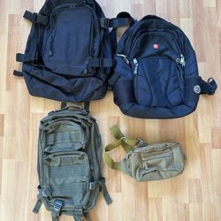 Tactical Backpack & Duffel Bag Lot Hiking Camping