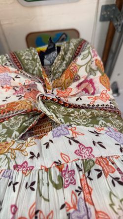 Floral Print, Different Colors Long Dress