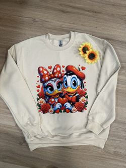 Donald Duck & Daisy Duck Valentine Crewneck