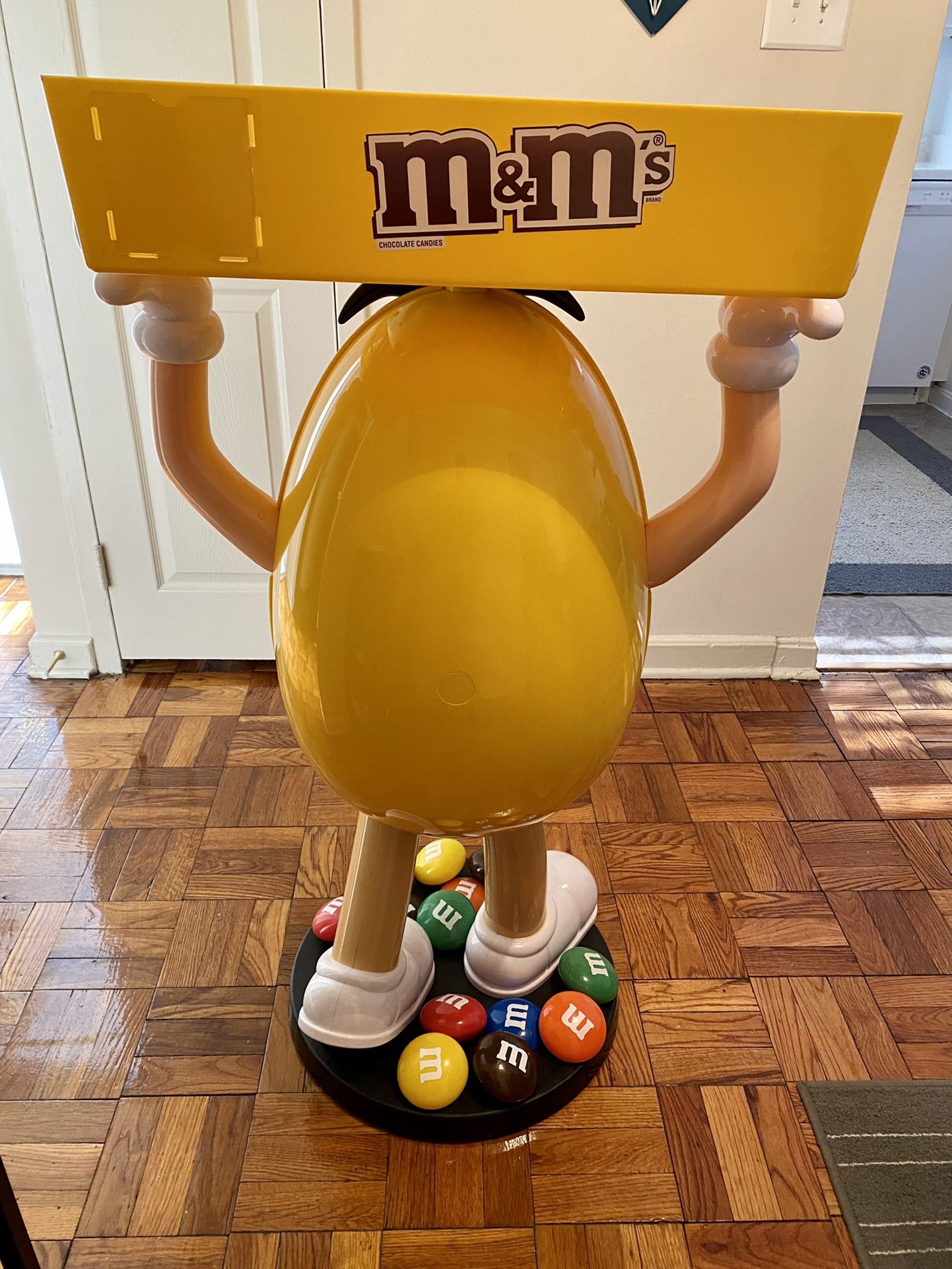 Mars M&M Peanut Candy Store Display / Tray Yellow On Wheels Like New -  collectibles - by owner - sale - craigslist