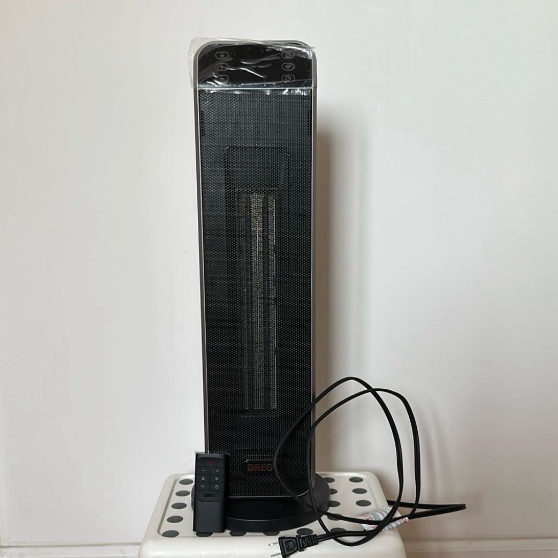 Dreo Space Heater Indoor, 25" 11.5ft/s Fast Portable Room Heater with Remote and Thermostat, 3 Modes, Overheating & Tip-Over Protection, Electric Heat