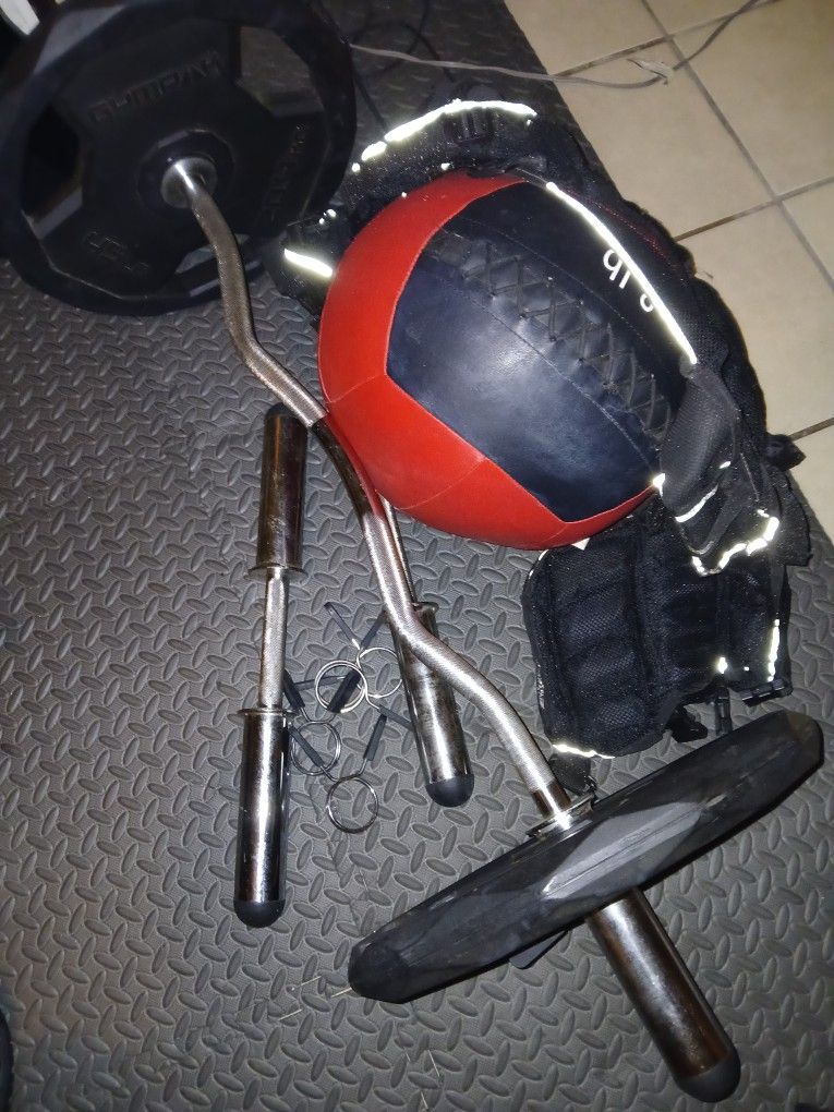 Selling Weights, Bars, Weighted Vest, Weight Ball