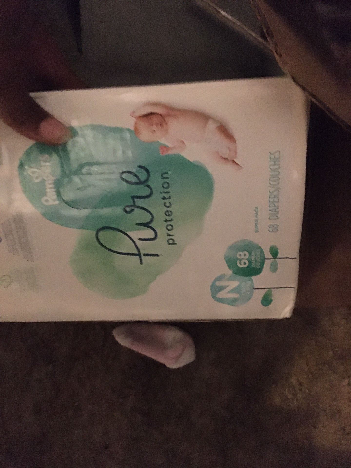 Pampers brand newborn diapers