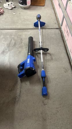 String Trimmer with Leaf Blower Combo
