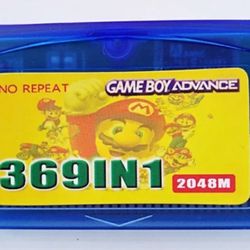 369 in 1 GBA Cartridge (Pokemon, Super Mario & More!)