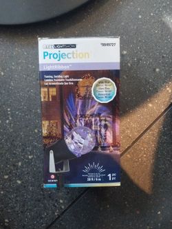 Led light show projection purple