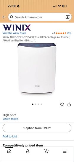 Air purifier winix
