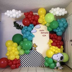 balloon garland, balloon arch, balloon decor