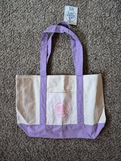Original Trader Joe's Large Lavendsr Canvas Bag