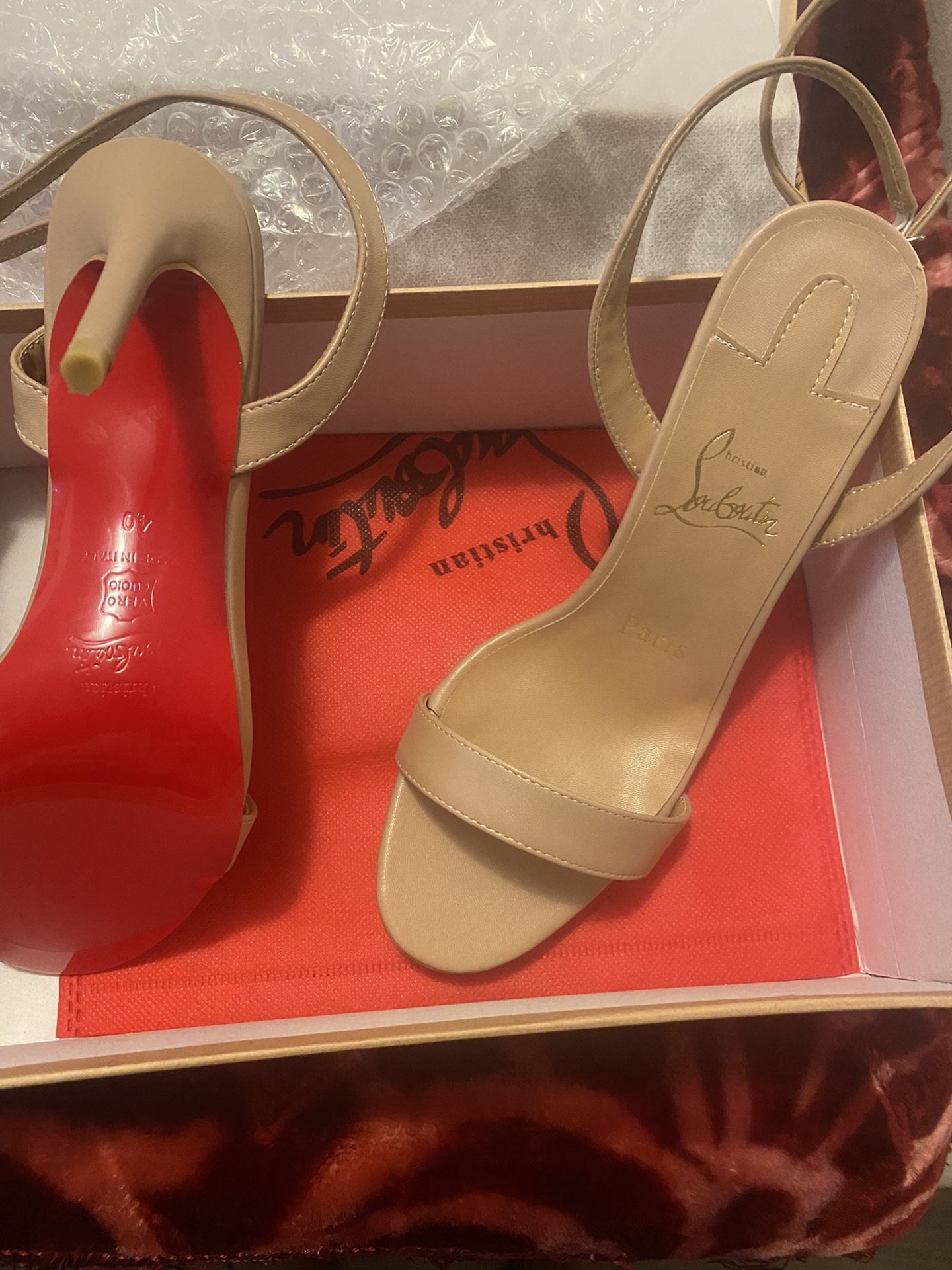 Christian Louboutin Loubigirl 100 Leather Sandal  Special Price Sale 