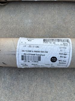 1/4” - 20 X 10’ All Thread 