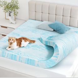 Mattress Toppers Memory Foam Full, 3 Inch Thick Bed Topper Pad Cooling Gel Infused Soft Comfy Padding Breathable for Sleeper Sofa Couch RV Ca