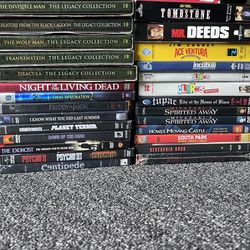 DVDs And VHS Lot Horror Comedy