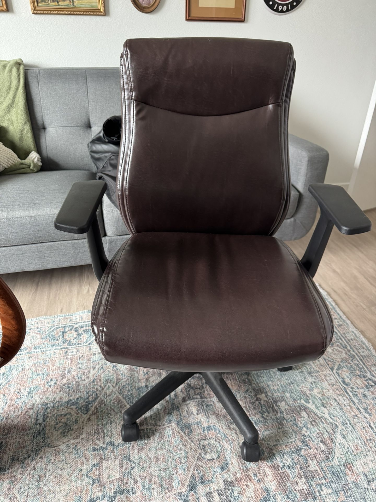 Brown Leather Office Chair