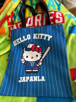 Hello Kitty Japanla Baseball Tote Bag